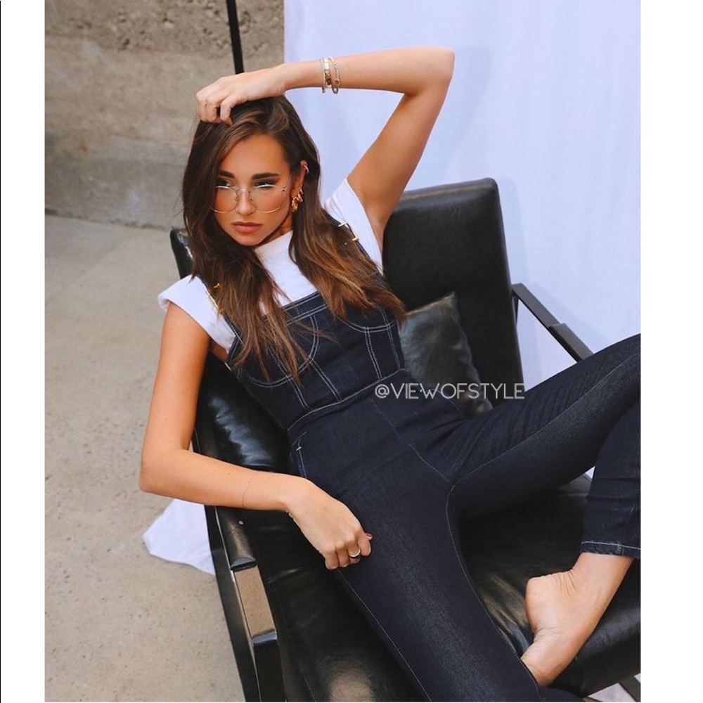 WeWoreWhat corset denim Overall - Picture 5 of 11
